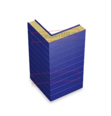 Горизонтальная угловая сэндвич-панель из пенополиуретана, ширина 1200мм, толщина 10мм, 0.5/0.5, RAL5002