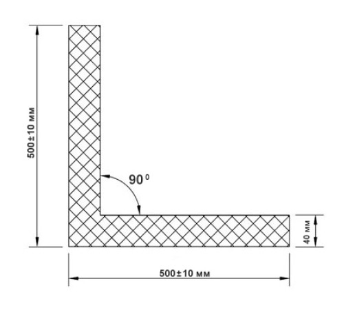 Горизонтальная угловая сэндвич-панель из минеральной ваты, ширина 1000мм, толщина 40мм, 0.5/0.5, RAL6005