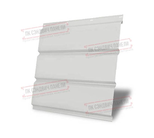 Софит металлический без перфорации 0,5 Satin с пленкой RAL 9003 сигнальный белый