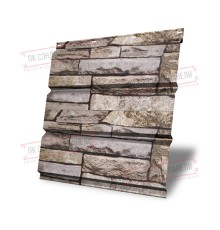 Софит металлический без перфорации 0,45 Print Elite с пленкой Sand Stone