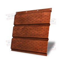 Софит металлический полная перфорация 0,45 Print Elite с пленкой Cherry Wood