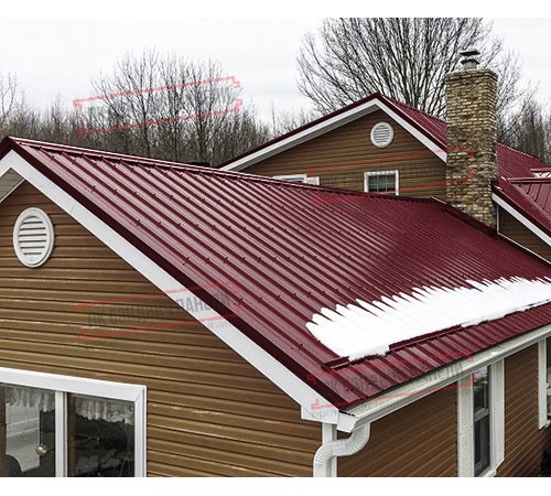 Профнастил ST-15-1175-0.5 Полиэфир Matt RAL 3005