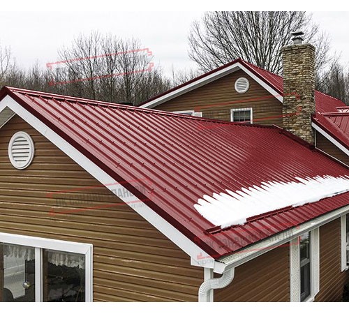 Профнастил ST-15-1175-0.5 Полиэстер RAL 3011