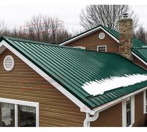 Профнастил ST-15-1175-0.5 Полиэстер RAL 6005