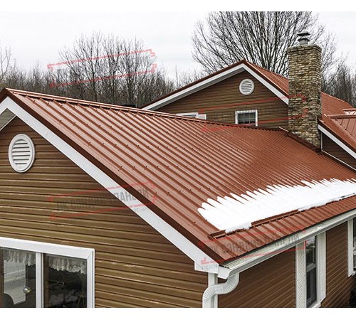 Профнастил ST-15-1175-0.5 Полиэстер Matt RAL 8004