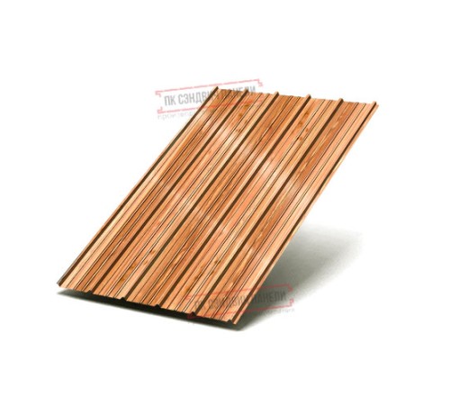 Профнастил ST-15-1175-0.5 Полиэстер Принтек Кедр золотой