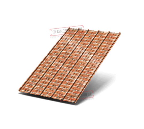 Профнастил ST-15-1175-0.5 Полиэстер Принтек Кирпич