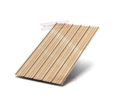 Профнастил ST-15-1175-0.5 Полиэстер Принтек Дуб светлый