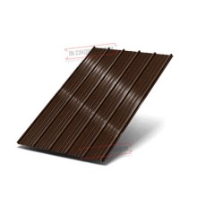 Профнастил ST-15-1175-0.5 Полиэстер Принтек Тёмный дуб