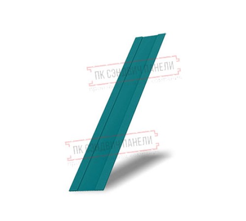 Крепежная планка жалюзи Milan,Tokyo 0,45 PE с пленкой RAL 5021 водная синь