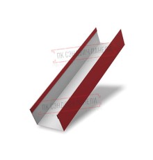 Крышка 45х20 жалюзи Texas 0,5 Rooftop Matte RAL 3011 коричнево-красный