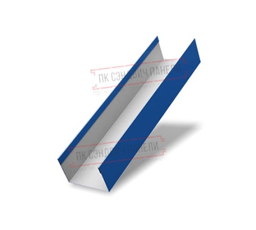 Крышка 45х20 жалюзи Texas 0,7 PE с пленкой RAL 5005 сигнальный синий