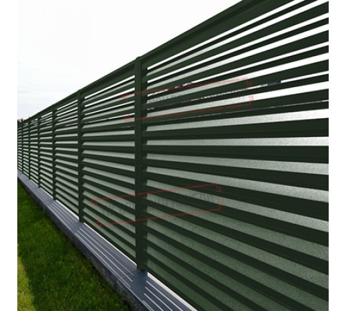 Ламель жалюзи Milan new 0,5 Velur RAL 6020 хромовая зелень