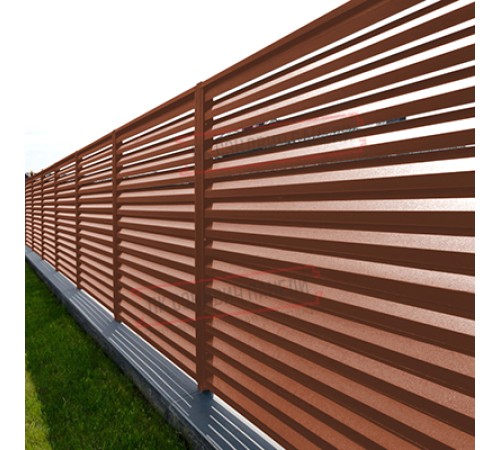 Крепежная планка жалюзи Milan,Tokyo 0,45 PE с пленкой RAL 8004 терракота