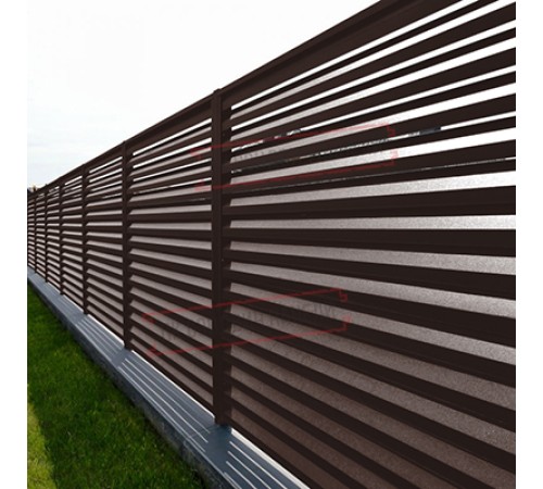 Ламель жалюзи Milan new 0,5 Quarzit PRO Matt RAL 8017 шоколад