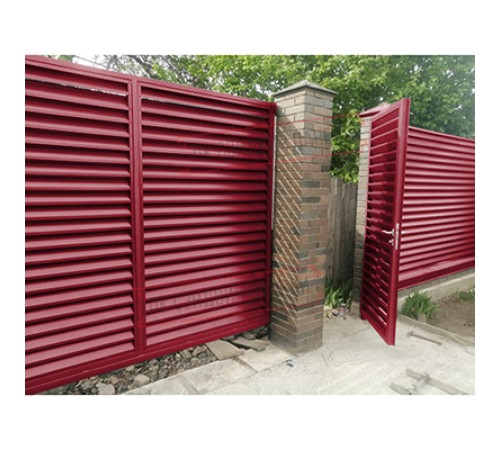 Нащельник (для калиток и ворот) 25х35 жалюзи Milan, Tokyo, Palermo 0,45 PE с пленкой RAL 3003 рубиново-красный (L1,68)