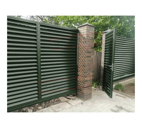 Нащельник (для калиток и ворот) 25х35 жалюзи Milan, Tokyo, Palermo 0,5 Velur RAL 6020 хромовая зелень (L1,68)