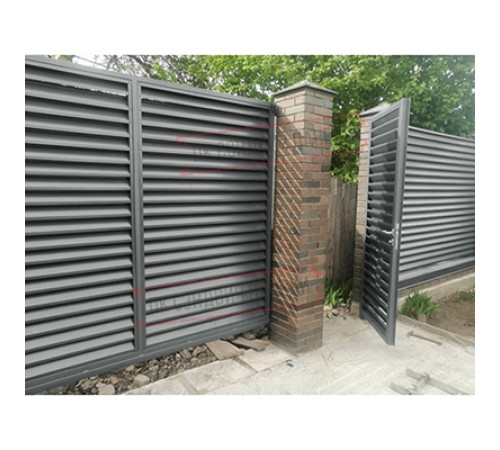 Нащельник (для калиток и ворот) 25х35 жалюзи Milan, Tokyo, Palermo 0,45 PE с пленкой RAL 7005 мышино-серый (L1,68)