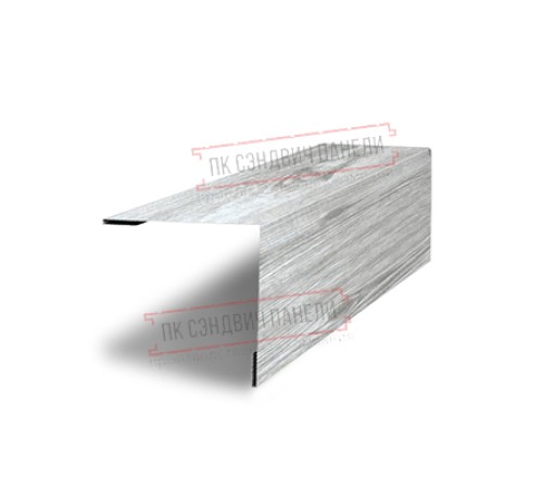 Планка завершающая 50х50 жалюзи Milan 0,45 Print Elite Snow Wood