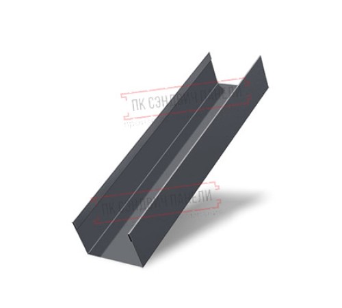 Стойка жалюзи Texas 0,7 PE с пленкой RAL 7024 мокрый асфальт