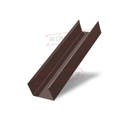 Стойка жалюзи Texas 0,7 PE с пленкой RAL 8017 шоколад