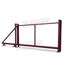 Ворота откатные Жалюзи 2,0х4,5 RAL 3005 без заполнения