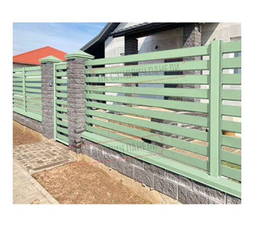 Крепежная планка нижняя Texas 0,45 PE с пленкой RAL 6019 бело-зеленый