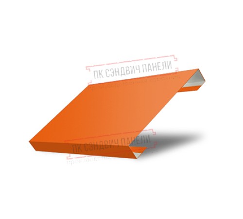 Ламель лицевая 150 жалюзи Texas 0,45 PE с пленкой RAL 2004 оранжевый