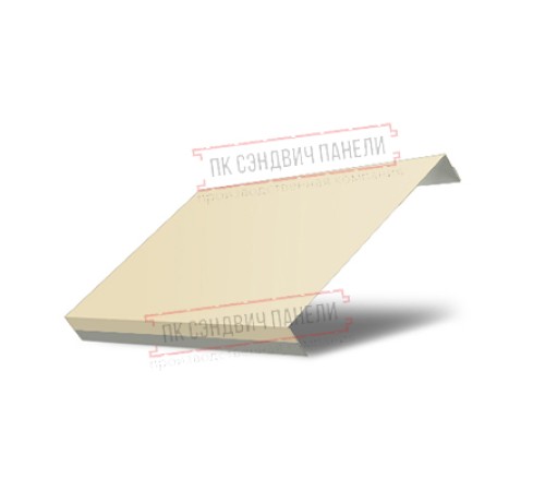 Ламель обратная 150 жалюзи Texas 0,45 PE с пленкой RAL 1015 светлая слоновая кость