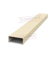 Крепежная планка нижняя Texas 0,45 PE с пленкой RAL 1015 светлая слоновая кость