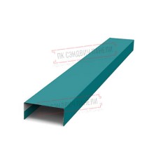 Крепежная планка нижняя Texas 0,45 PE с пленкой RAL 5021 водная синь