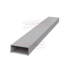 Крепежная планка верхняя Texas 0,45 PE с пленкой RAL 7004 сигнальный серый