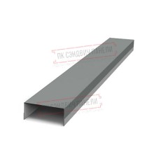 Крепежная планка верхняя Texas 0,45 PE с пленкой RAL 7005 мышино-серый