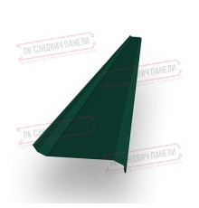 Забор-жалюзи S 58х120 мм, ПЭ, Ral 6005 - 0,45мм.