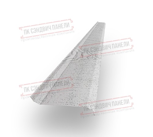 Забор-жалюзи S 58х136 мм, Беленный Дуб - 0,5мм