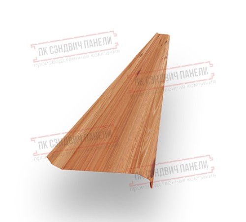 Забор-жалюзи S 58х151 мм, Золотой Орех - 0,5мм