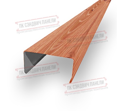 Декоративная планка П - 46х37, Золотой Орех - 0,45мм