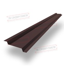 Забор-жалюзи Z 46х135 мм, ПЭ, Ral 8017 - 0,4мм