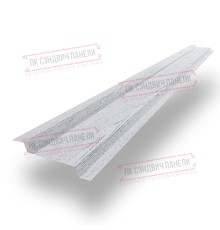 Забор-жалюзи Z 46х151 мм, Беленый Дуб - 0,45мм