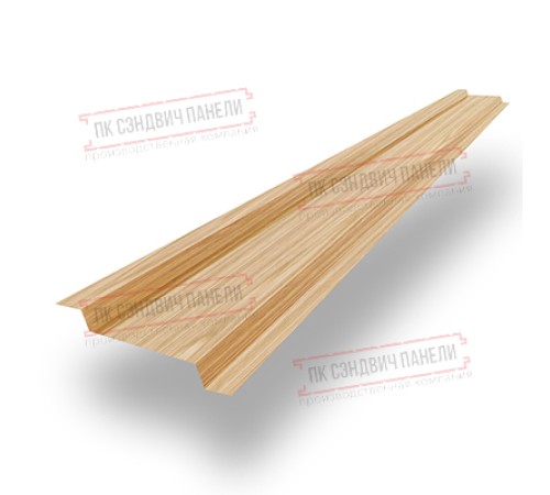 Забор-жалюзи Z 46х151 мм, Светлое Дерево - 0,5мм