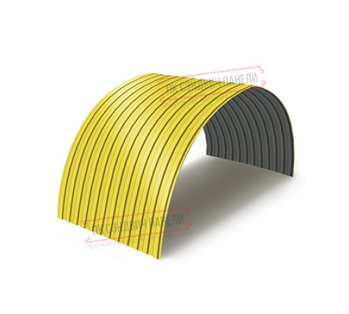 Профнастил МП10ПГ-0.5, Ширина-1100, Полиэстер RAL1018