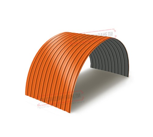 Профнастил МП10ПГ-0.5, Ширина-1100, Полиэстер RAL2004