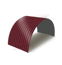 Профнастил МП10ПГ-0.65, Ширина-1100, Полиэстер RAL3005