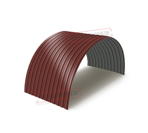 Профнастил МП10ПГ-0.5, Ширина-1100, Полиэстер RAL3009