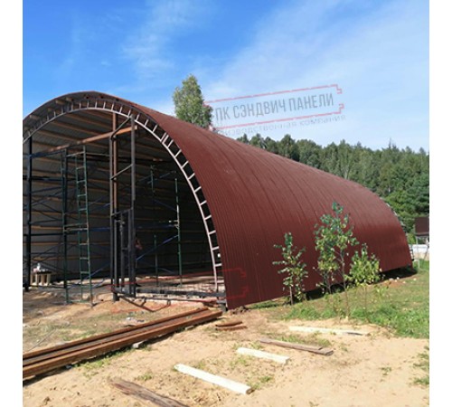 Профнастил МП10ПГ-0.5, Ширина-1100, Полиэстер RAL3009