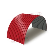 Профнастил МП10ПГ-0.7, Ширина-1100, Полиэстер RAL3020