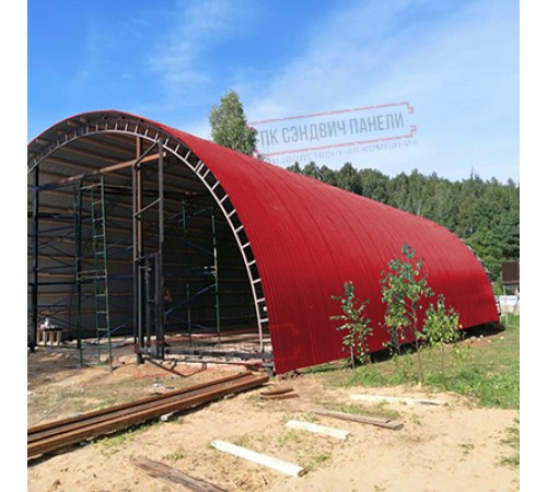 Профнастил МП10ПГ-0.7, Ширина-1100, Полиэстер RAL3020