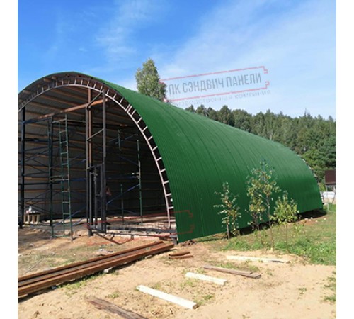 Профнастил МП10ПГ-0.7, Ширина-1100, Полиэстер RAL6002