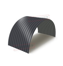 Профнастил МП10ПГ-0.5, Ширина-1100, Полиэстер RAL7024