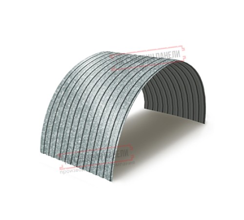 Профнастил МП10ПГ-0.7, Ширина-1100, Оцинкованный